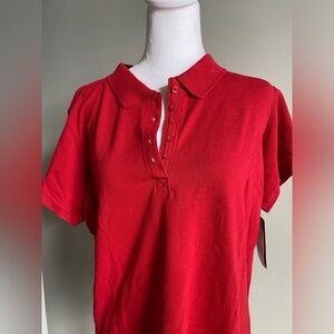 Dickie’s Women’s L Red Cotton Work Shirt